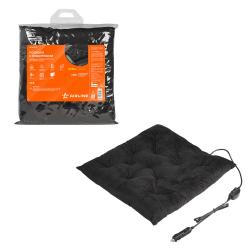 Подушка с подогревом на сиденье 12В, 19/26 Вт (41*41 см), стеганная, черная (ADHC019)