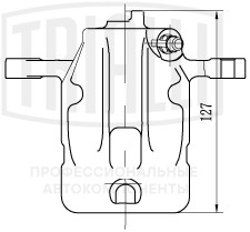 Суппорт торм. для а/м Hyundai Tucson I (04-)/Kia Sportage II (04-) зад. лев. d=34мм (CF 203601)