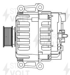 Генератор для а/м VAG Passat B7 (10-) 2.0TSI/TT (14-) 2.0TFSI 140A (LG 1892)