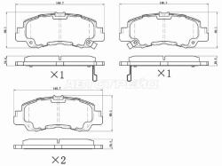 Колодки тормозные (Спереди) Mitsubishi Eclipse Cross 17-