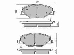 Колодки тормозные (Спереди) Skoda Octavia 16-20 / Rapid 12- / Volkswagen Polo 09-20 / Skoda Fabia 07