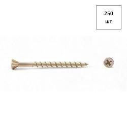 Саморез отделочный HOBAU 4.2х65 ж.ц. суперпотай PZ 250шт FORTLUFT sts032423
