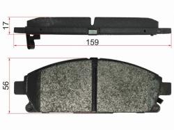 Колодки тормозные (Спереди) Nissan Pathfinder 95-04 / Serena 99-05 / X-Trail 00-15 / Infiniti QX4 96