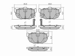 Колодки тормозные (Сзади) Hyundai Elantra 00-09 / Kia Cerato 04-10 / Hyundai Avante 00-06 / Coupe 96
