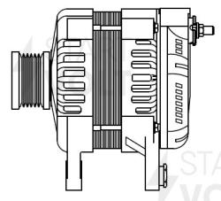 Генератор для а/м Nissan X-Trail T31 (07-) 2.0i 140A (LG 1409)