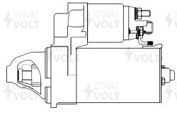 Стартер для а/м BMW 5 F10 (10-)/3 F30 (12-)/X3 F25 (11-) 2.0T MT 1,7кВт (LSt 2608)