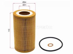 Фильтр масляный (картридж)  OPEL ASTRA G 98-05 / OMEGA B 97-03 / VECTRA B 96-02 DIESEL 2.0-2.2 SAAB