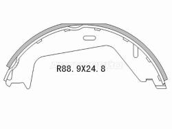 Колодки тормозные барабанные Volvo S60 00-10 / XC90 02-14