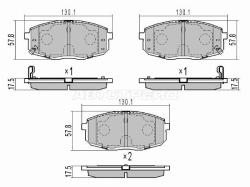 Колодки тормозные (Спереди) Hyundai Creta 15-20 / Kia Ceed 06-18 / Cerato 08-13 / Seltos 19-22 / Sou