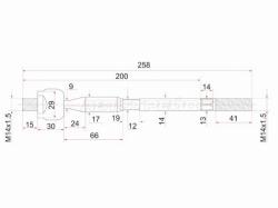 Тяга рулевая TOYOTA PASSO/BB 03-