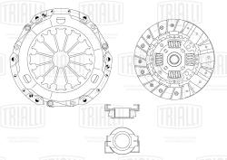 Сцепление в сборе для а/м Toyota Yaris (05-) (до 2008г.) 1.3i (5MT) (с мех. муфт) (FR 1907)
