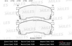 E100373 Колодки тормозные MAZDA 323/626/PREMACY 92- передние SemiMetallic