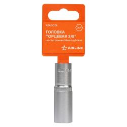 Головка торцевая 3/8" шестигранная 14мм глубокая, пласт.подвес (ATAQ024)