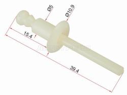 Клипса заклепка пластиковая (1 шт.)