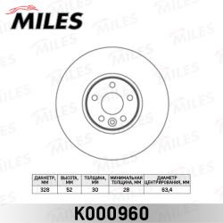 K000960 Диск тормозной VOLVO XC60 2.0-3.0 08- передний