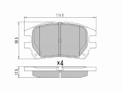Колодки тормозные (Спереди) Lexus RX 97-03 / Toyota Harrier (XU10) 97-03