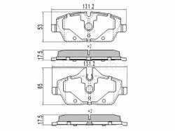 Колодки тормозные (Спереди) BMW 1-Series 04-13 / 2-Series Active Tourer 14-