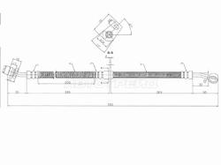 Шланг тормозной передний (Таиланд) KIA RIO II 05-11 LH