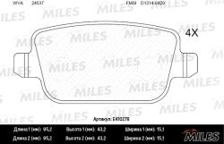 E410278 Колодки тормозные FORD GALAXY/MONDEO/S-MAX/VOLVO/FREELANDER 06- зад. LowMetallic