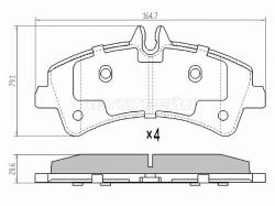 Колодки тормозные (Сзади) Mercedes-Benz Sprinter 06-18 / Volkswagen Crafter 06-16
