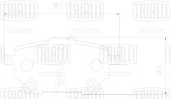 Колодки торм. для а/м Toyota Corolla (19-) диск. зад. (PF 2467)