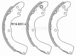 Колодки тормозные барабанные Mitsubishi Lancer 95-10 / Outlander 02-09
