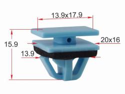 Клипса молдинга кузова HYUNDAI/KIA (1 шт.)