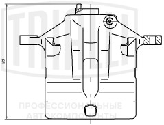Суппорт торм. для а/м Kia Sportage III (10-)/Hyundai ix35 (10-) перед. лев. d=60мм (CF 205801)
