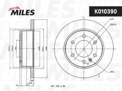 Диск тормозной MERCEDES SPRINTER/VW CRAFTER 06- задний D 298мм K010390