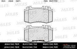 E100318 Колодки тормозные MERCEDES-BENZ W163 98>05/W220 98>05/W129 передние SemiMetallic