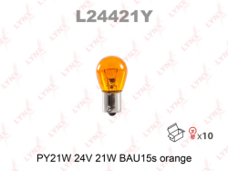 PY21W 24V BAU15s YELLOW Лампа L24421Y