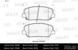 E100427 Колодки тормозные HYUNDAI i30/ELANTRA 11-/CEED R16" 12- передние SemiMetallic