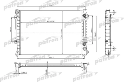 PRS3011 Радиатор системы охлаждения