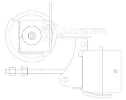 Актуатор турбокомпрессора для а/м Renault Megane (02-)/Scenic (03-) 1.5D [K9K] (тип BV39) (LTC 0901)