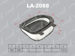 Фильтр воздушный BMW F25/E70/E71 2.0D/3.0D 10- LA-2088