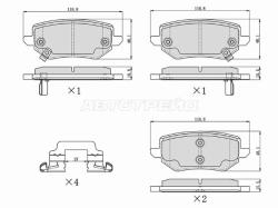 Колодки тормозные (Сзади) TANK 300 20-