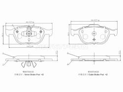 Колодки тормозные (Спереди) Ford Focus 98-04 / Transit 06-14 / Transit Connect 09-13