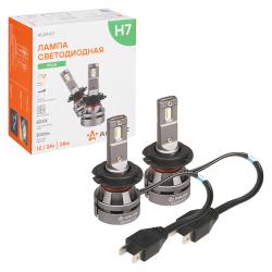 Лампa светодиод., H7, 12/24В, 28Вт, 6500К (Бел.), 5000Лм, для рефлект./линз. оптики, 2 шт., PLUS (AEAR107)