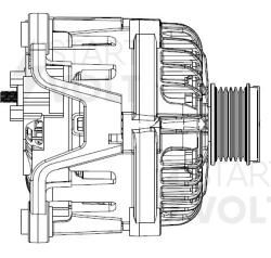 Генератор для а/м Opel Astra J (09-) 1.6i/1.6T/Insignia A (08-) 1.6T/1.8i 120A (LG 2105)