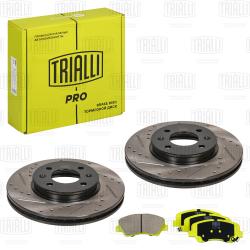 Комплект торм. дисков и колодок для а/м Kia Rio (10-) перед. (перф/слот/окраш+керам) (BK 0841s) PRO