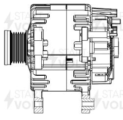 Генератор для а/м VAG Yeti (09-)/Caddy III (10-)/A3 (10-) 1.2TSI 110A (LG 1886)