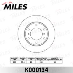 K000134 Диск тормозной MITSUBISHI PAJERO 00- (R16) передний