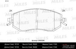 E400286 Колодки тормозные SUBARU FORESTER 08-/IMPREZA 08-/XV 12- передние LowMetallic