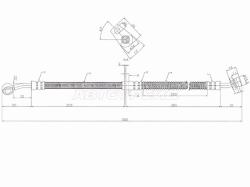 Шланг тормозной передний (Таиланд) KIA RIO II 05-11 RH