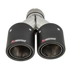Карбоновая насадка Akrapovic Style 90x2 мм MT213R