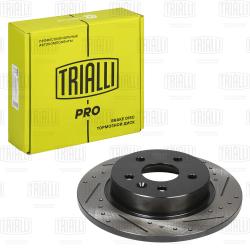 Диск торм. для а/м Chevrolet Cruze (09-)/Aveo T300 (11-) зад. d=268 R15 перф., слотир. (DF 2253s) PRO