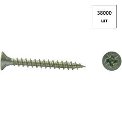 шуруп универс.3х12 б.ц. потай PZ 38000шт FORTLUFT sts018246