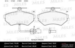 E100378 Колодки тормозные AUDI A4 99>01/PASSAT 97>01 с датчиком передние SemiMetallic