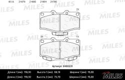 E400231 Колодки тормозные TOYOTA LAND CRUISER 70/80/90/4 RUNNER 87- передние LowMetallic