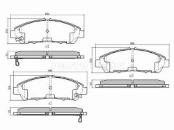 Колодки тормозные (Спереди) Acura MDX 06-16 / ZDX 09-13 / Honda Pilot 08-15